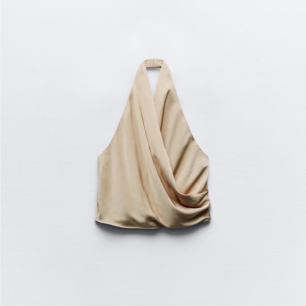 Zara silk halter top